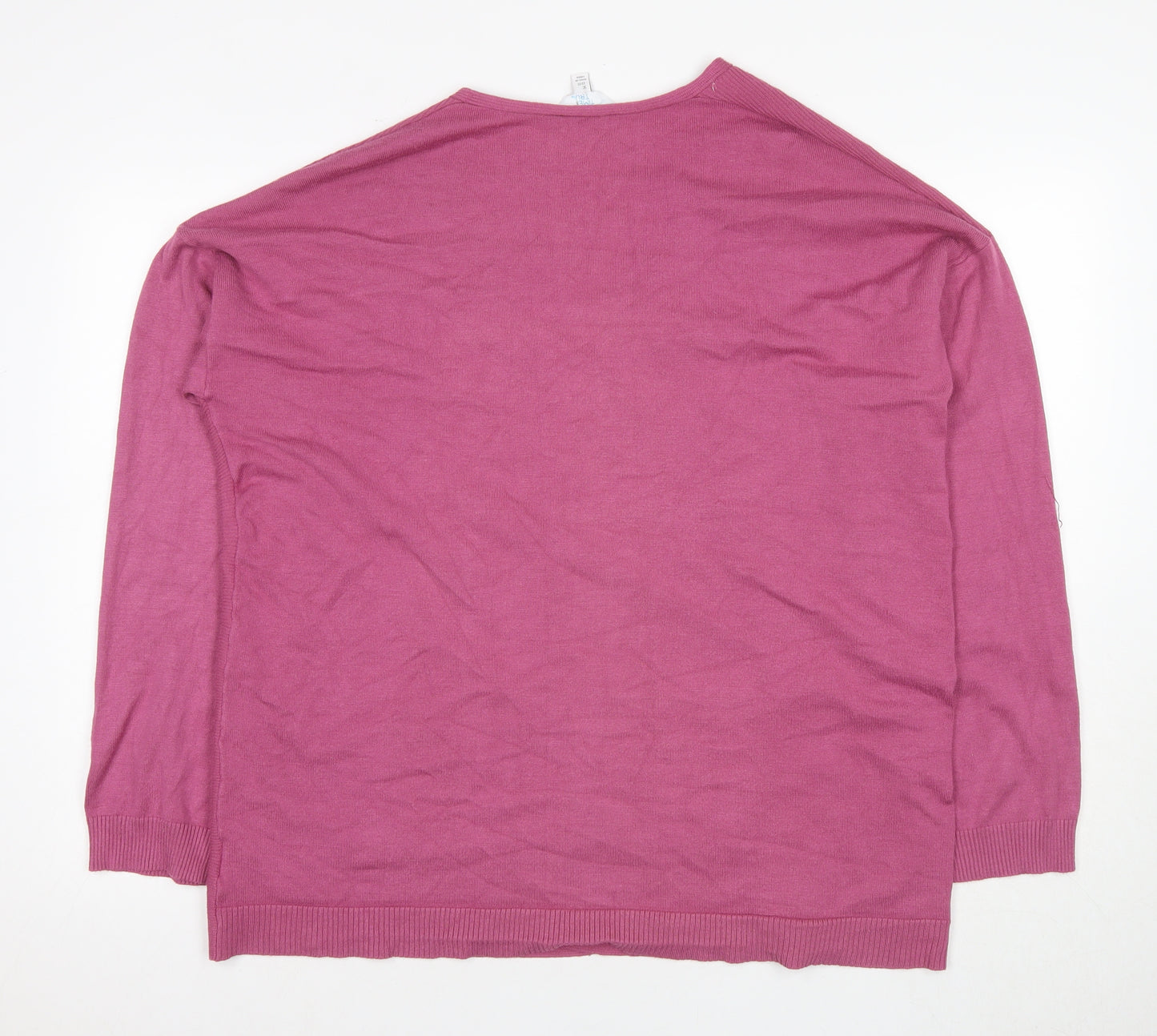 Time and Tru Women's Pink Cardigan, Size 20, V-Neck