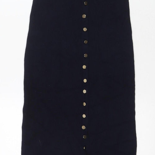 Zara Women's Black Bodycon Dress M, Midi, Casual Wear