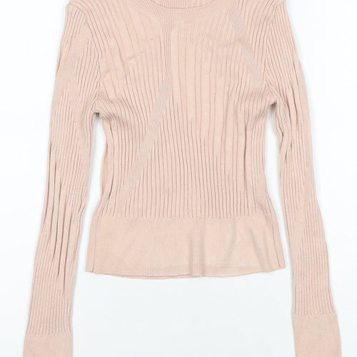Topshop Women's Beige Knit Top UK Size 6