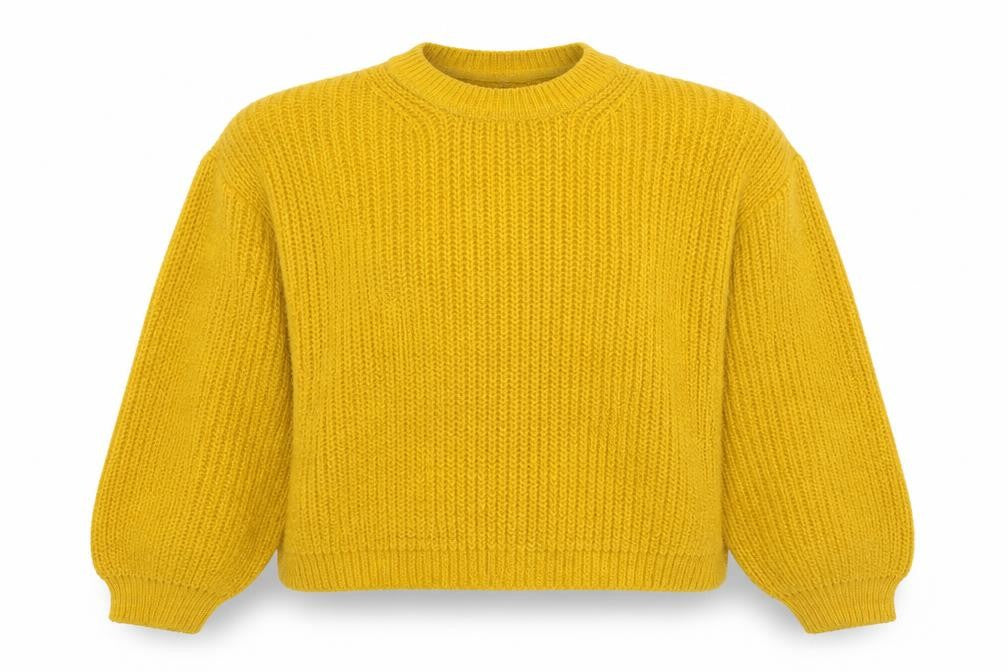 Front view of Urban Outfitters Women's Yellow jumper S