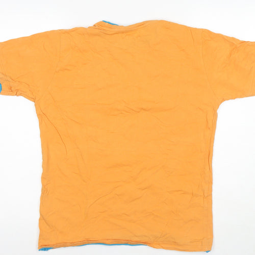 Springfield Men's Orange Space Graphic T-Shirt - Size 8
