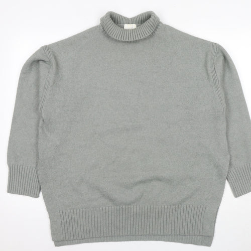 H&M Women’s Grey Pullover Jumper - Size 20 Roll Neck
