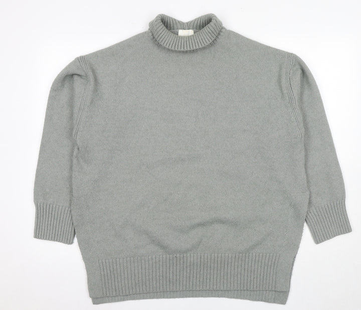 H&M Women’s Grey Pullover Jumper - Size 20 Roll Neck