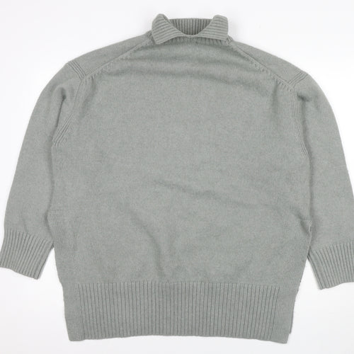 H&M Women’s Grey Pullover Jumper - Size 20 Roll Neck