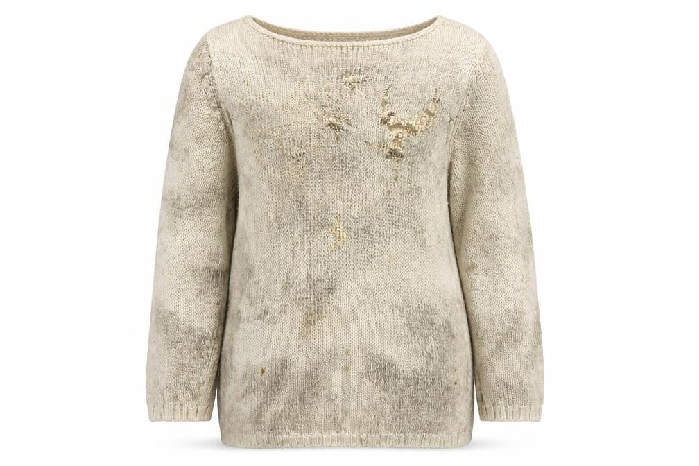 Front view of Kaleidoscope Women's Beige Knit Jumper, size 12