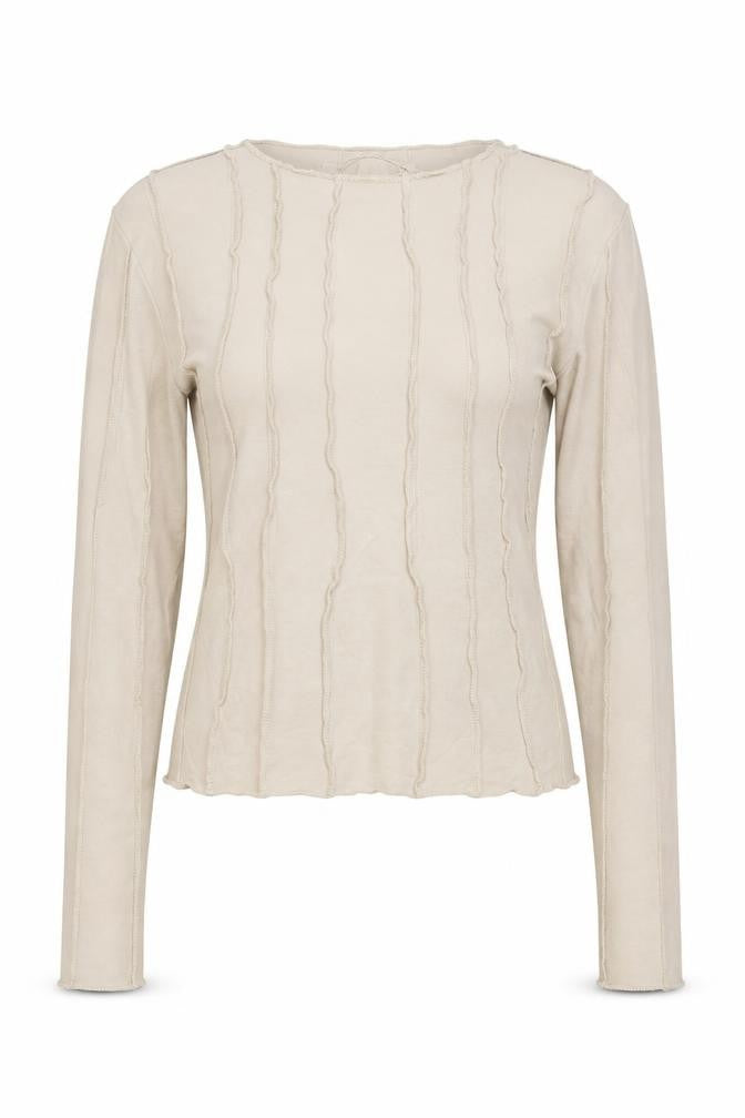 Front view of Pull&Bear Women's Beige Long Sleeve Blouse -, size S