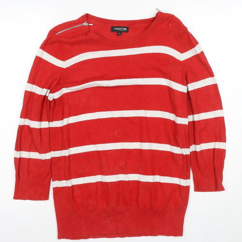 The Collection Red Striped Women's Jersey Blouse Size 16
