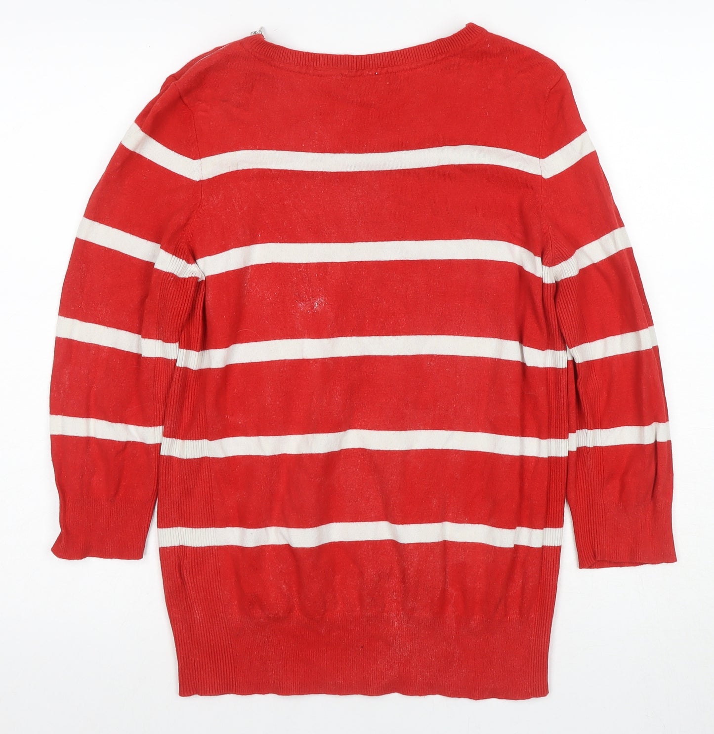The Collection Red Striped Women's Jersey Blouse Size 16