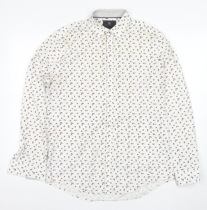 Marks and Spencer Men's Multicoloured Slim Fit Shirt