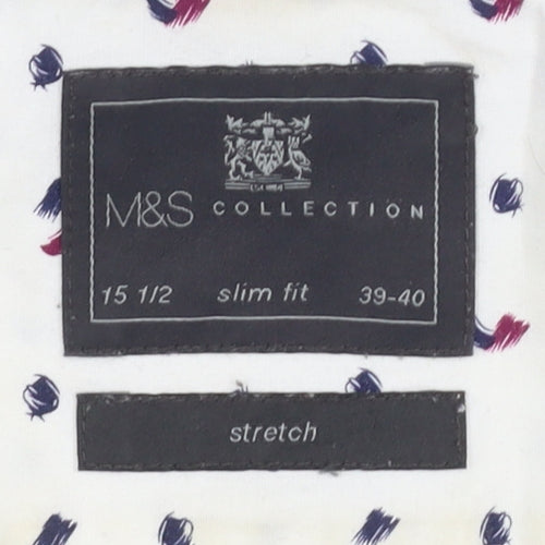 Marks and Spencer Men's Multicoloured Slim Fit Shirt