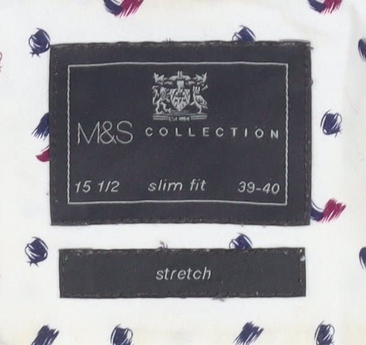 Marks and Spencer Men's Multicoloured Slim Fit Shirt