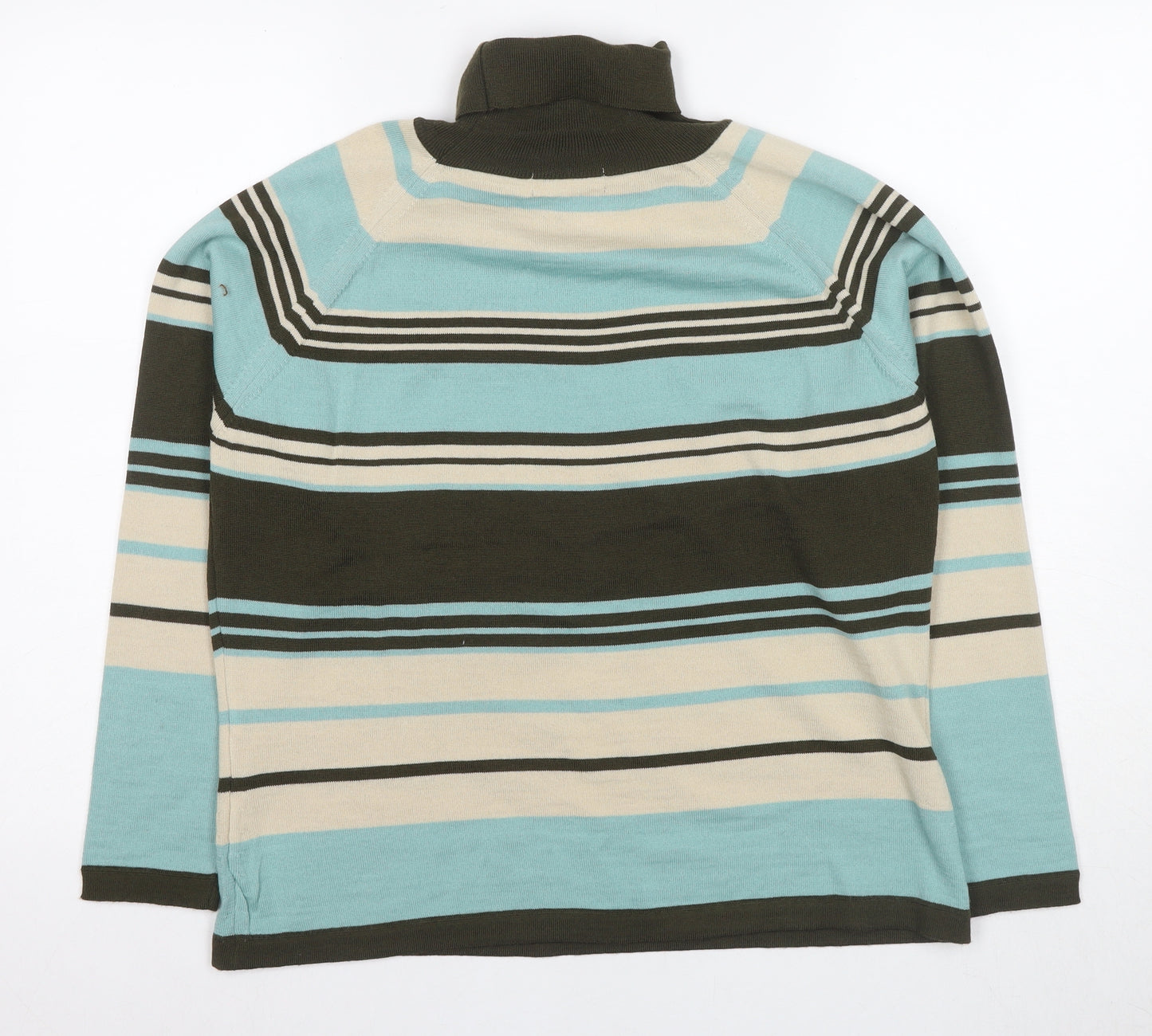 p4d Women's Multicoloured Roll Neck Jumper