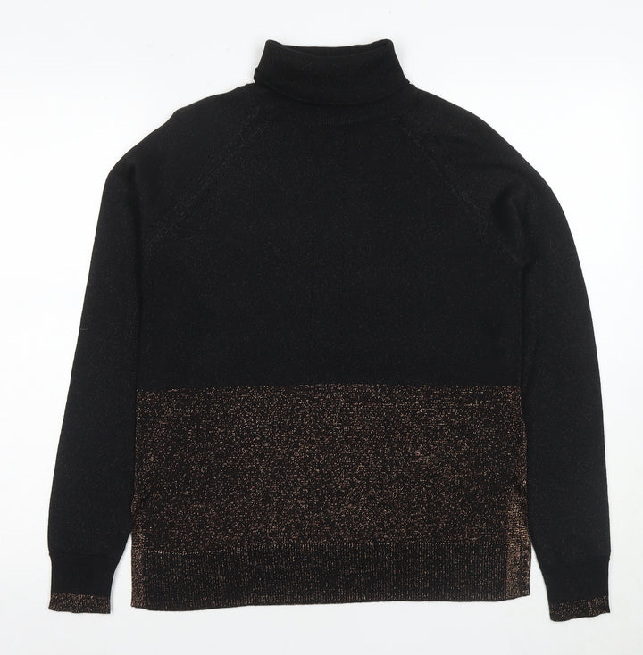 Next Women's Black High Neck Jumper - Size 8