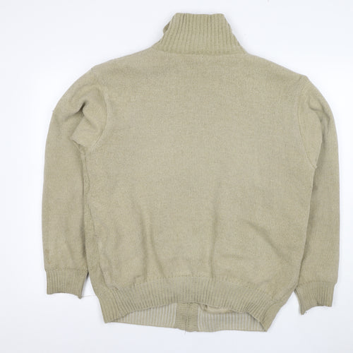 J. Wills Men's Beige Full Zip Retro Jacket Size M