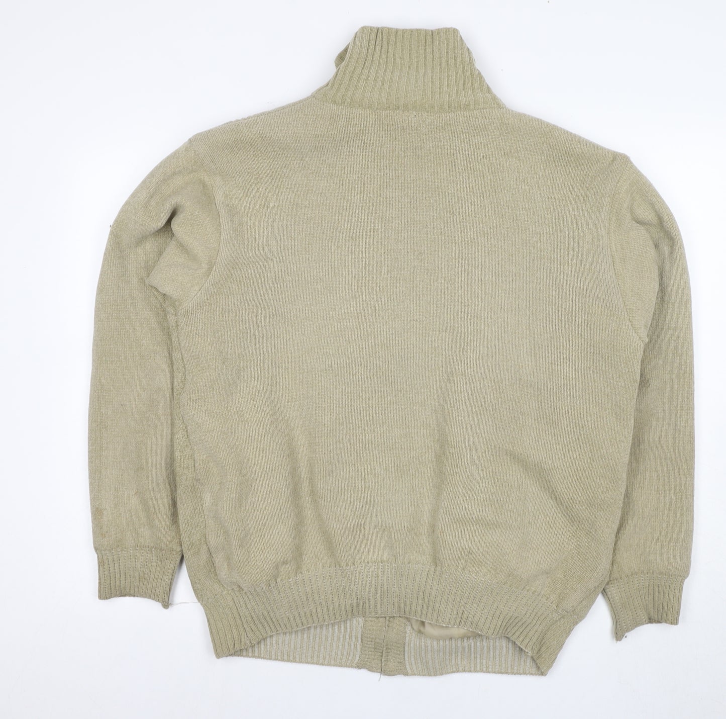 J. Wills Men's Beige Full Zip Retro Jacket Size M