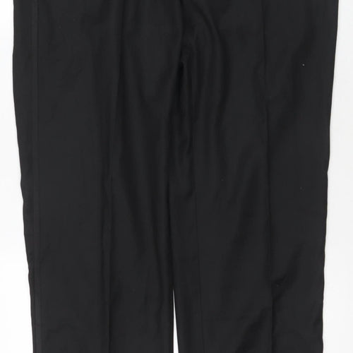 Marks and Spencer Men's Black Dress Trousers Regular Fit 38