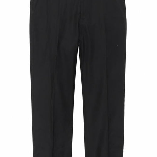 Marks and Spencer Men's Black Dress Trousers Regular Fit 38
