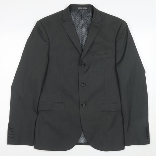 Next Men's Black Blazer Regular Fit Size 40