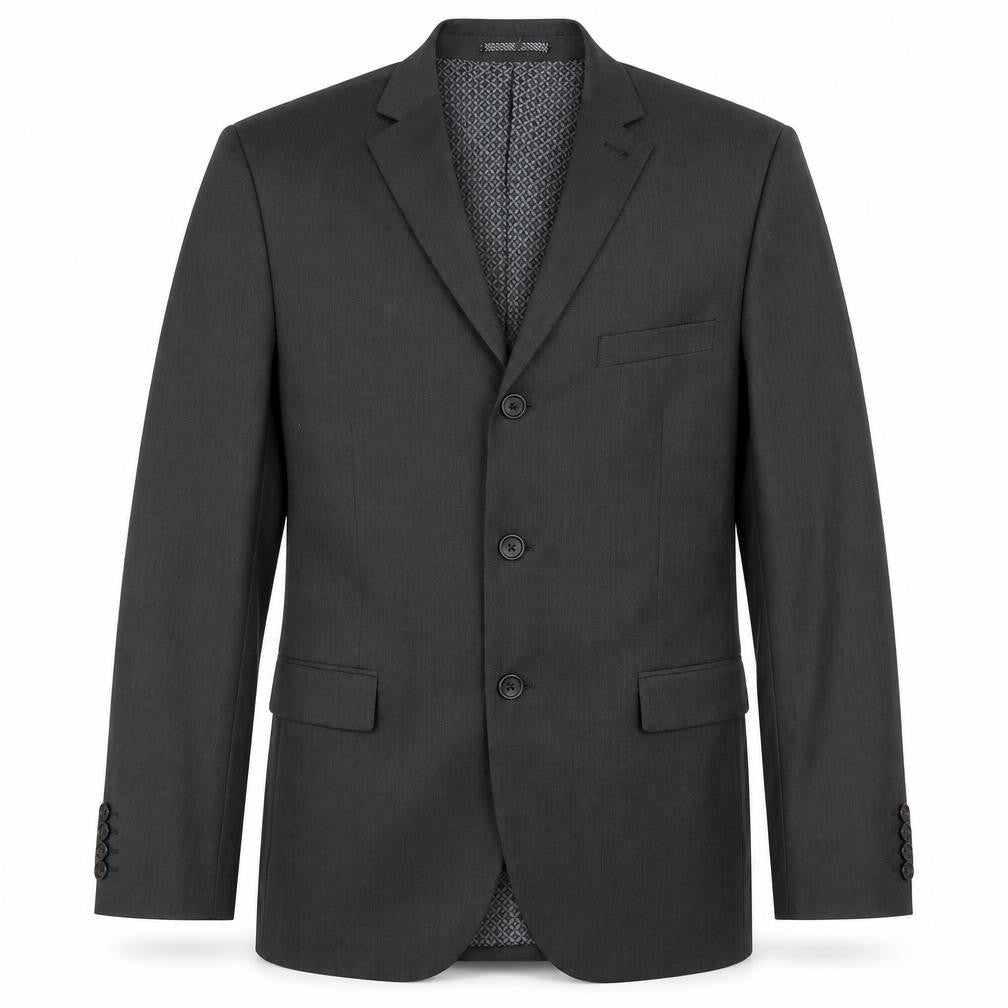Front view of Next Men's Black Blazer Regular Fit, size 40