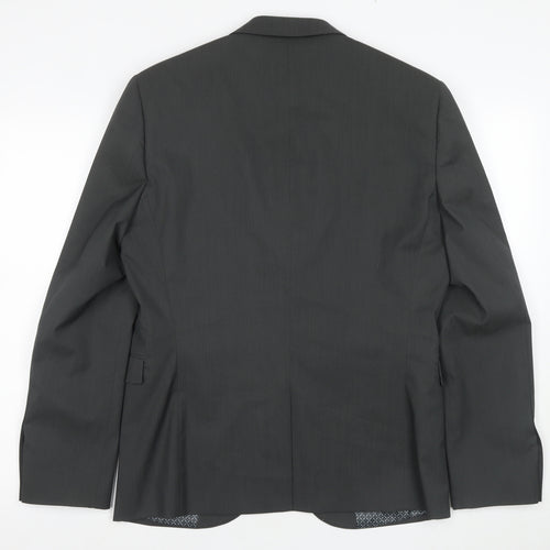 Next Men's Black Blazer Regular Fit Size 40