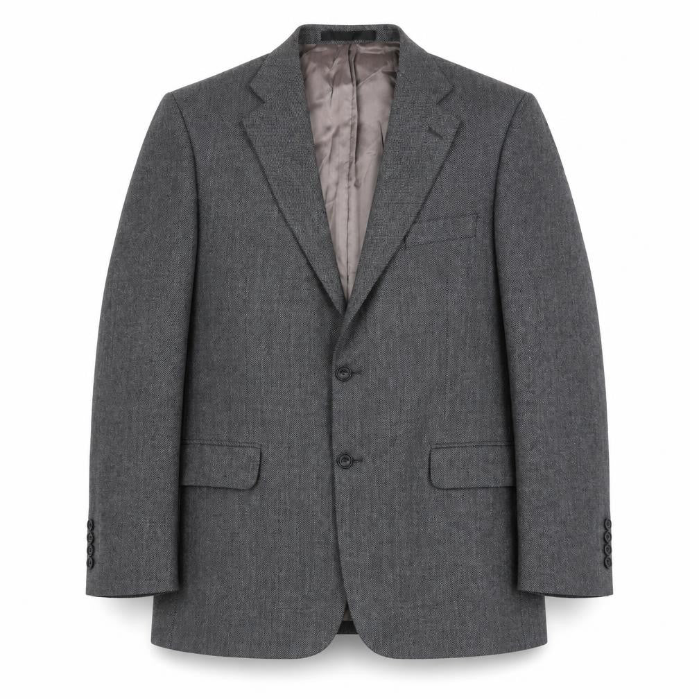 Front view of Marks & Spencer Men's Grey Blazer, 42R, Classic Style