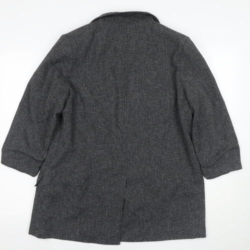 Next Women's Grey Classic Coat Size 16 Regular Fit