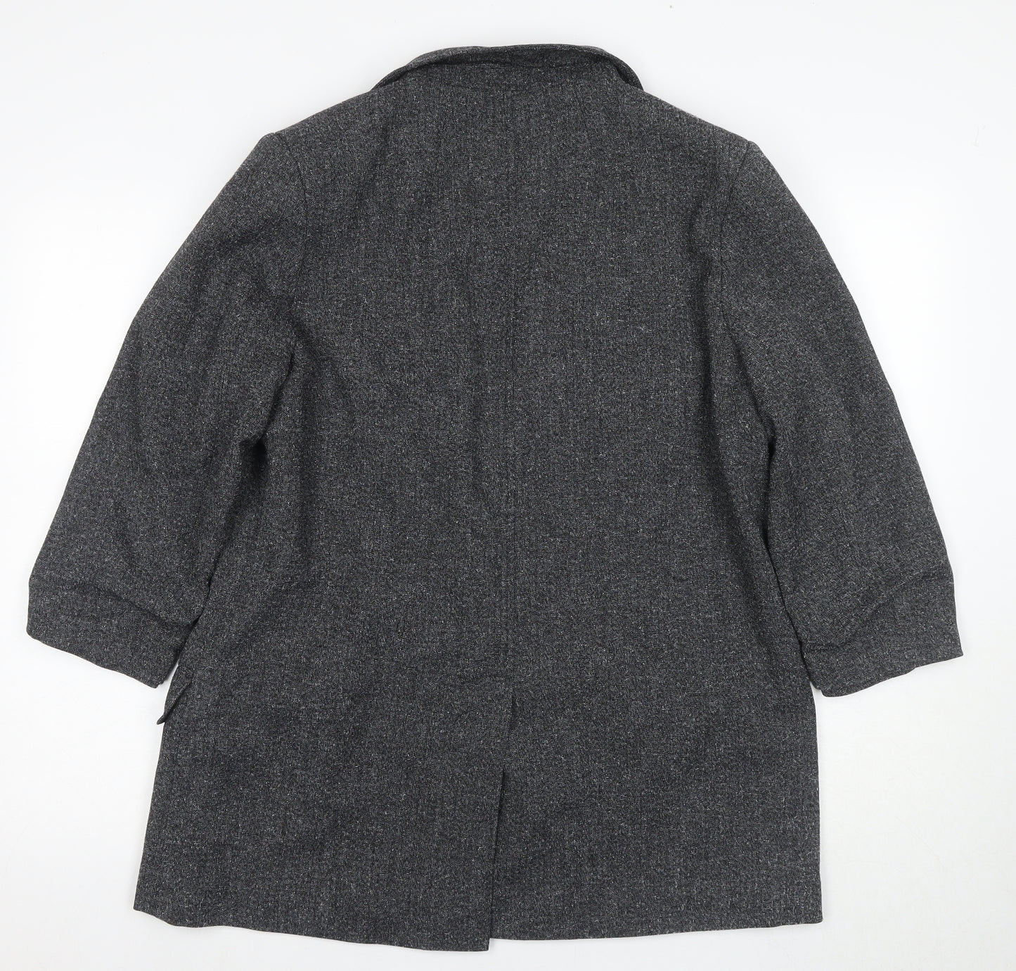 Next Women's Grey Classic Coat Size 16 Regular Fit