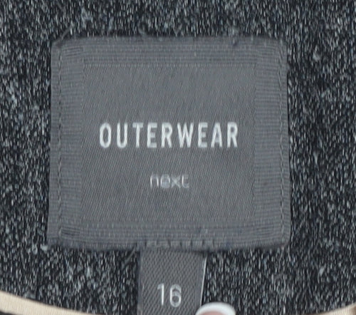 Next Women's Grey Classic Coat Size 16 Regular Fit