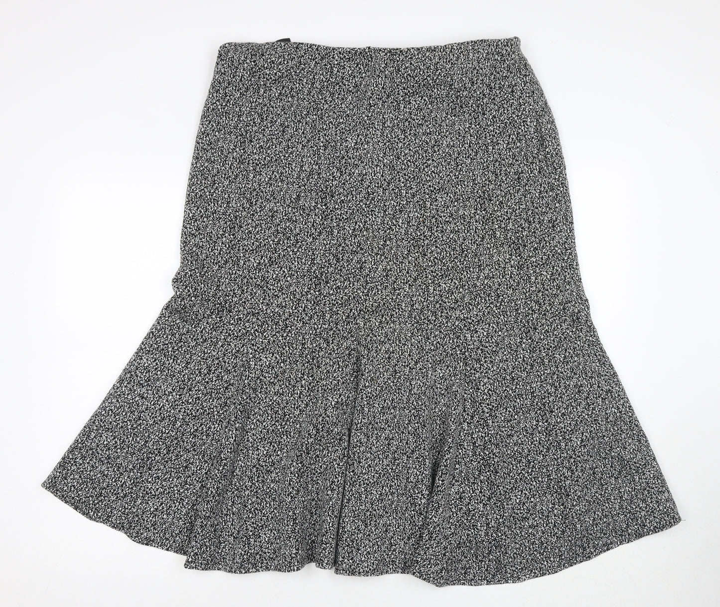 Roman Originals Women's Black Trumpet Midi Skirt Size 18