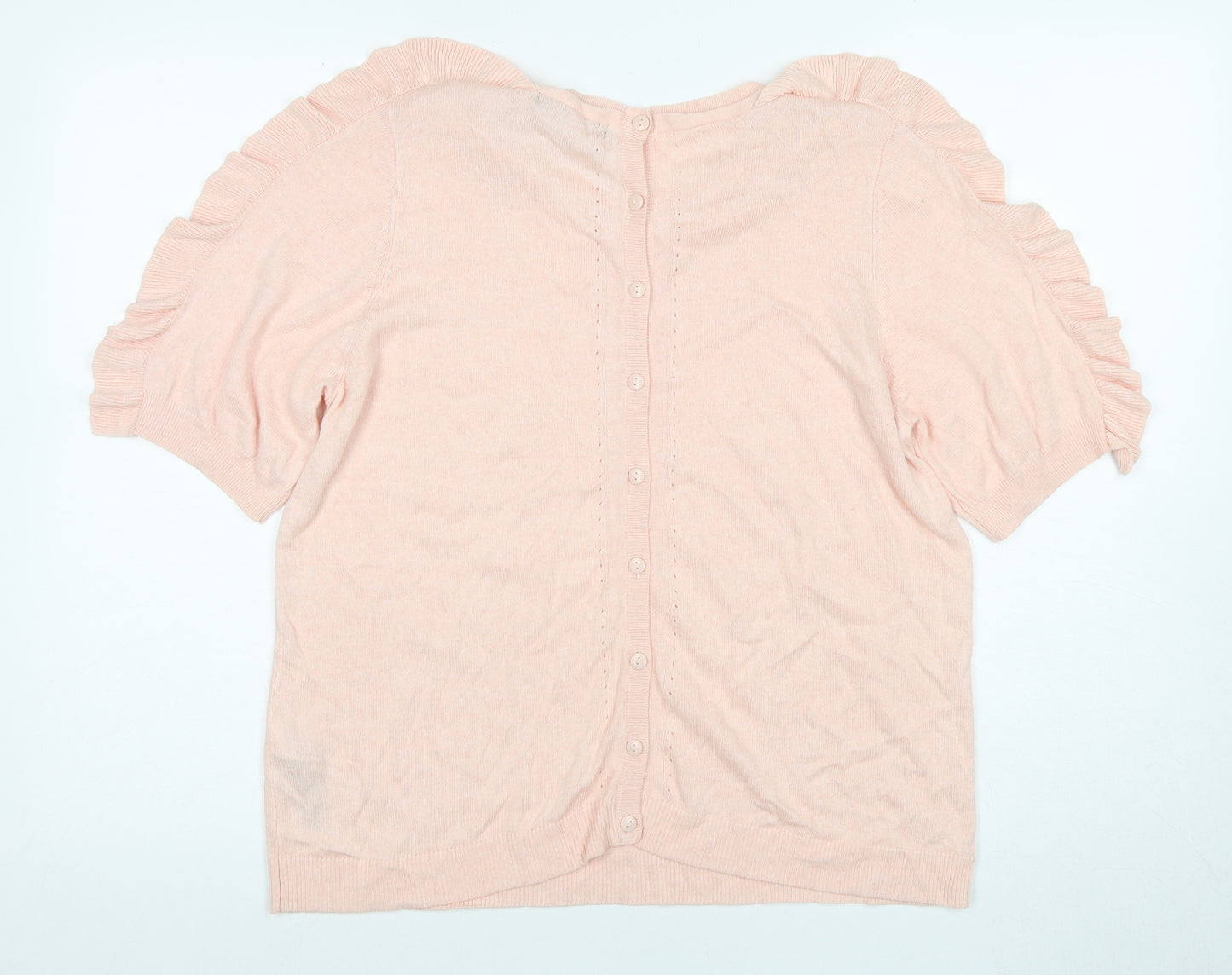 Marks and Spencer Women's Pink Blouse - Size 16