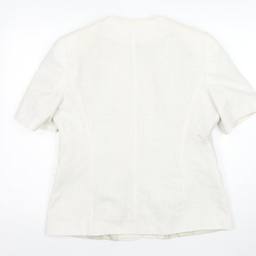 Debenhams Women’s Ivory Linen Suit Jacket Size 14