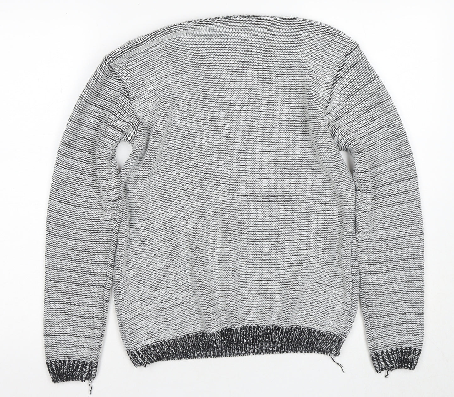 Quiz Women's Black & White Heart Pullover Jumper M