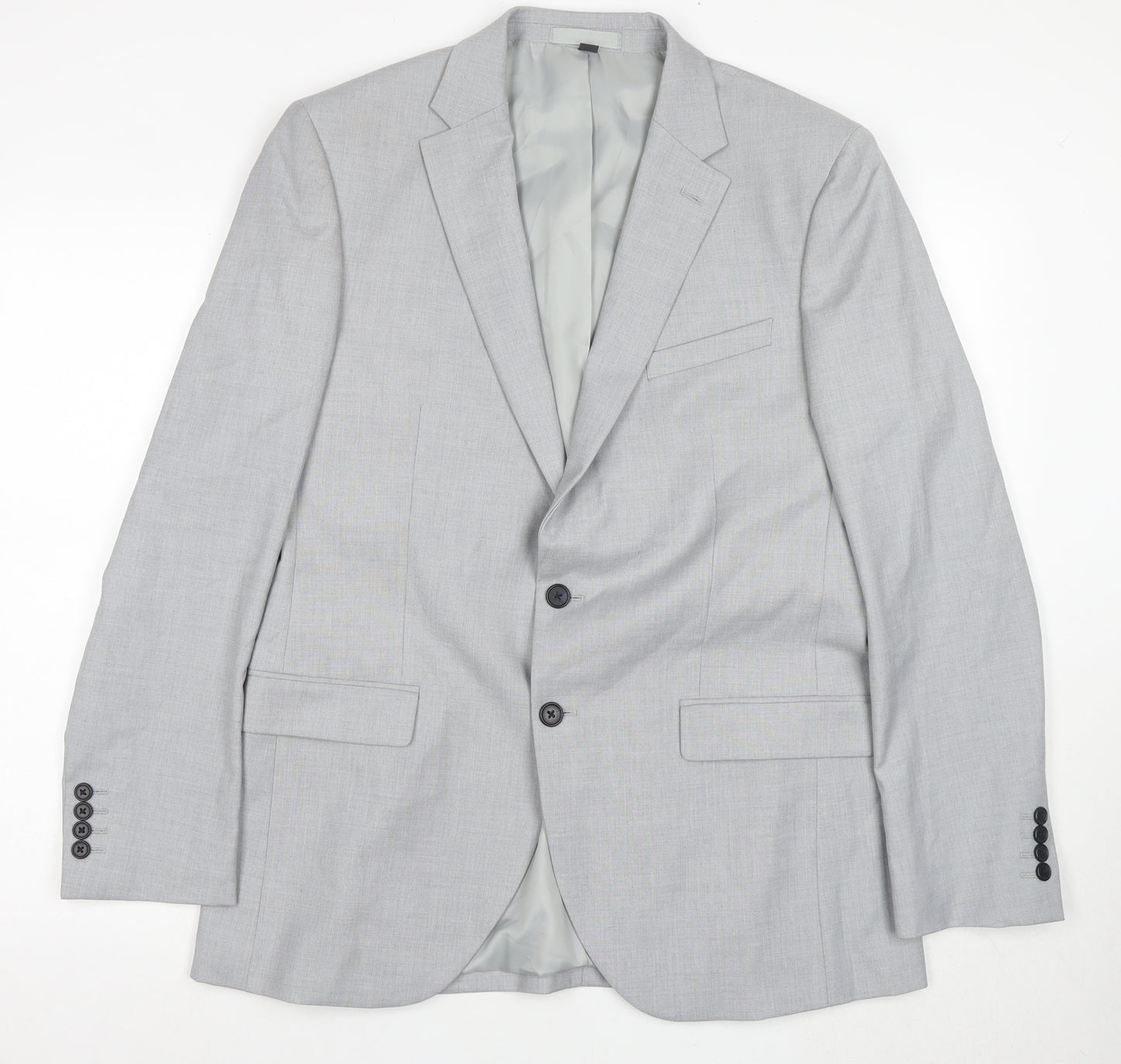Marks and Spencer Men's Grey Blazer 42 Regular Fit