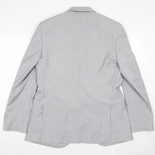 Marks and Spencer Men's Grey Blazer 42 Regular Fit