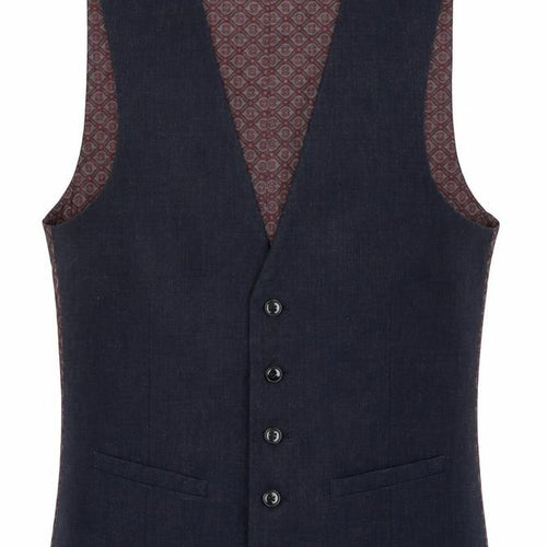 Burton Mens Brown Slim Fit Suit Waistcoat S