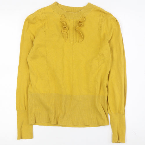 Oasis Women's Yellow Pullover Jumper M