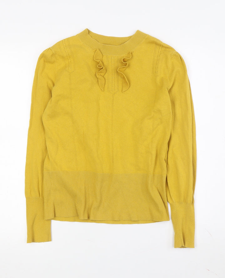 Oasis Women's Yellow Pullover Jumper M