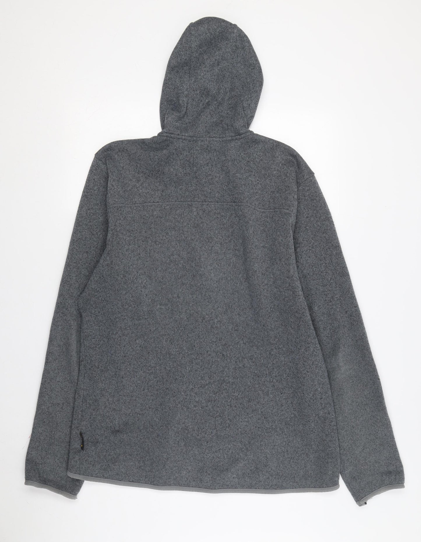 Jack Wolfskin Men's Grey XL Fleece Full Zip Hoodie