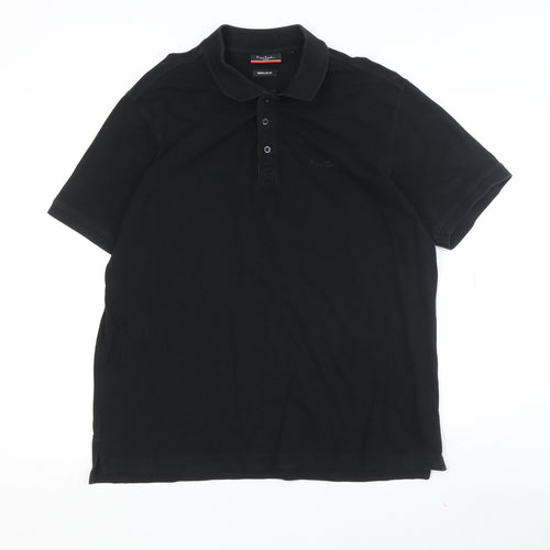 Pierre Cardin Men's Black XL Polo, Regular Fit