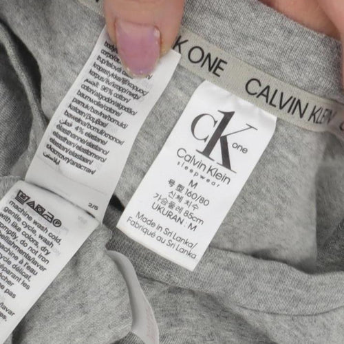 Calvin Klein Grey Unisex T-Shirt M Casual