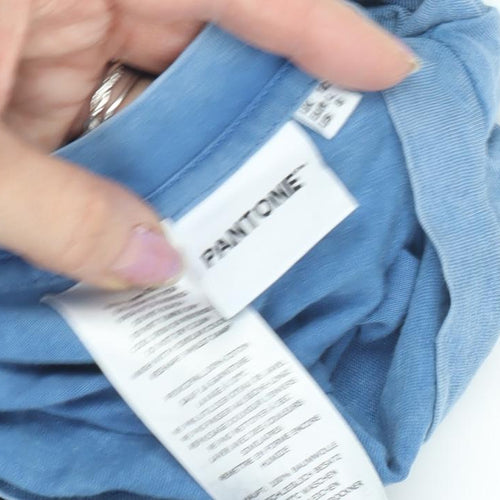 Pantone Women's Blue Classic Cropped T-Shirt, Size M