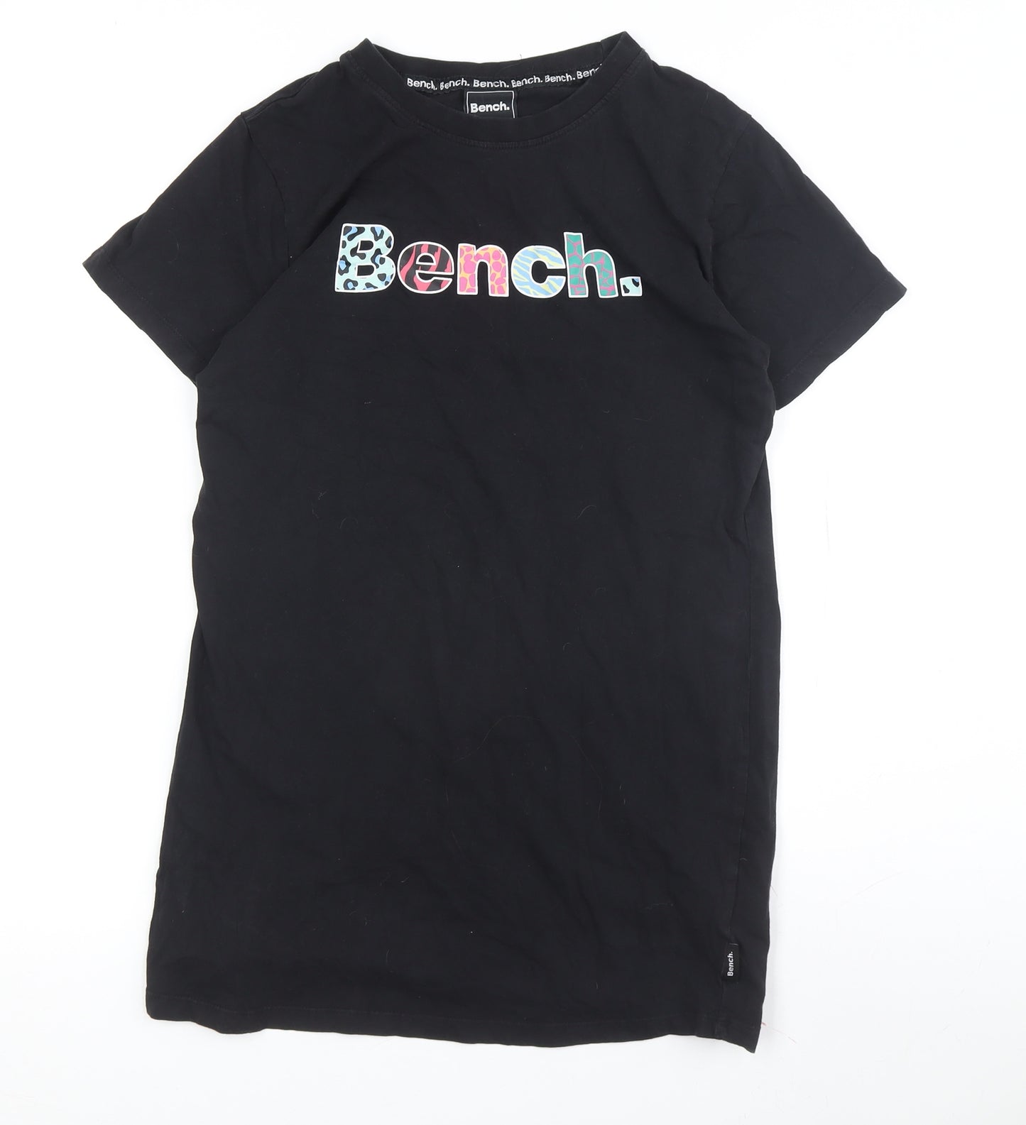 Bench Girls Kids Black T-Shirt Dress 16 Years