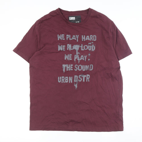 Angelo Litrico Men's Red XL Music Graphic T-Shirt