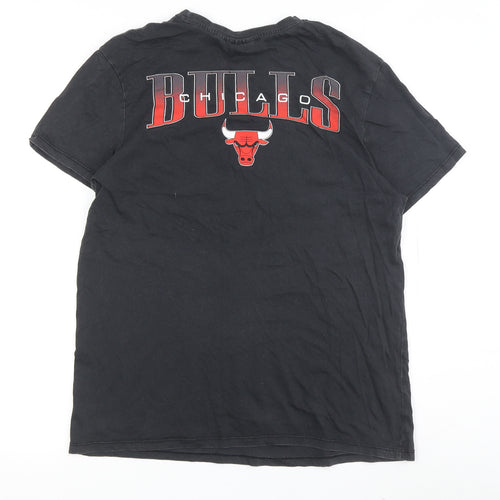 NBA Teens Black Chicago Bulls T-Shirt 13 - Sports Graphic Print