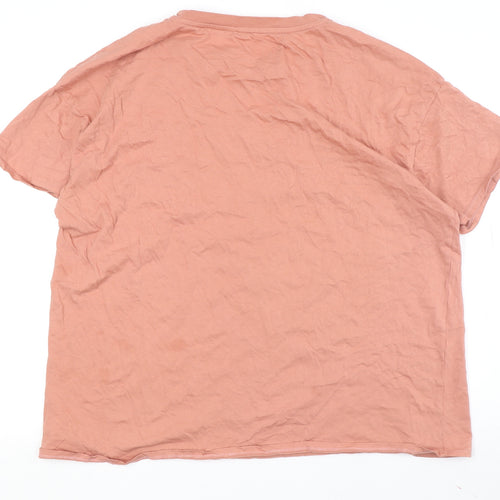 George Women's Orange Rolling Stones T-Shirt, Size 18, Casual