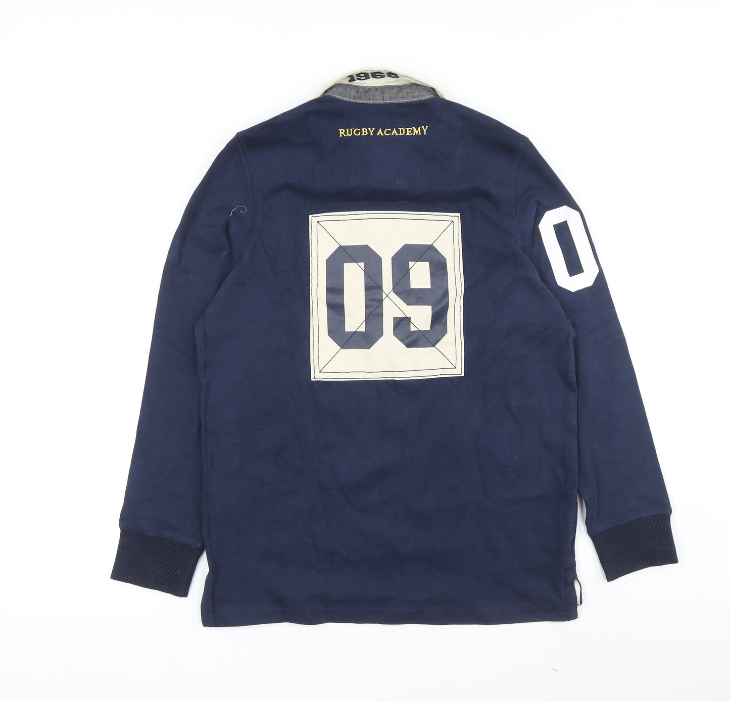 Lily & Dan Boys Blue Polo Long Sleeve Rugby Shirt 11-12 Years