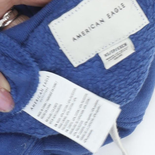 American Eagle Womens Blue XS Pullover Hoodie