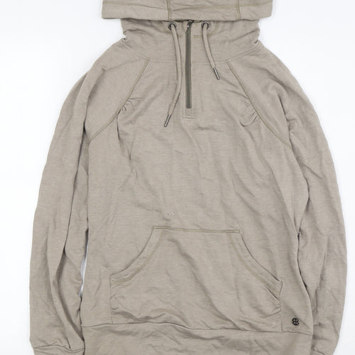 Sweaty Betty Women's Beige Hoodie Size S - Comfortable Activewear