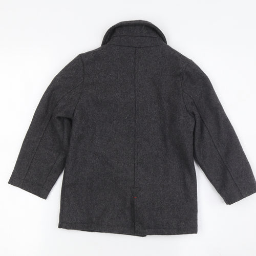 Vertbaudet Boys Grey Pea Coat, 4 Years - Warm & Stylish