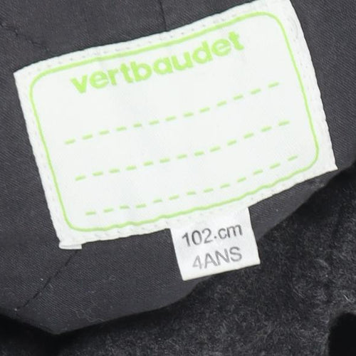 Vertbaudet Boys Grey Pea Coat, 4 Years - Warm & Stylish